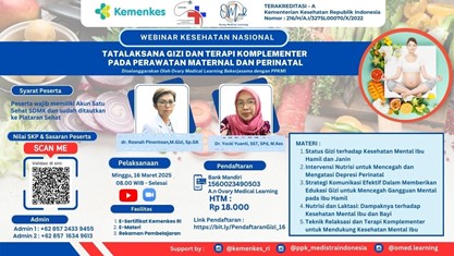 Tatalaksana Gizi Dan Terapi Komplementer Pada Perawatan Maternal Dan Perinatal